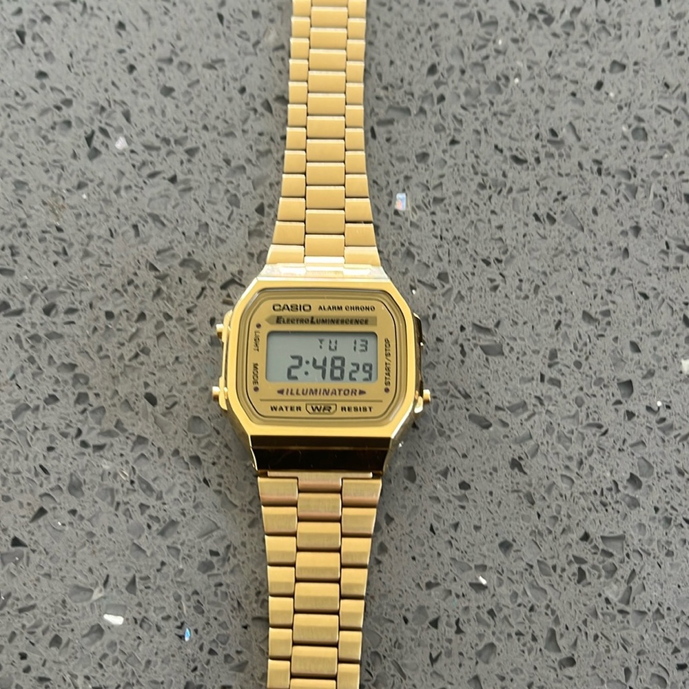 Casio gold watch